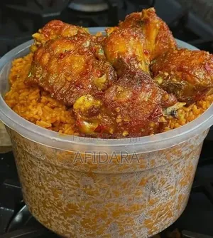 Party Jollof & Basmati Fried Rice Combo With 4 Turkey