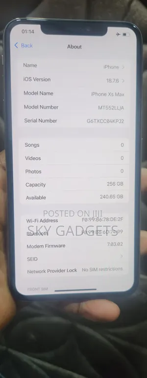 Apple iPhone XS Max 256 GB Gold