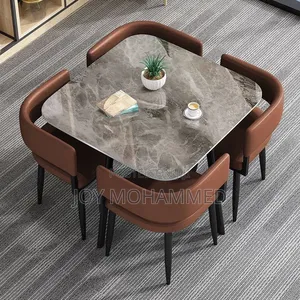 Luxury 4-Seater Marble Dinning Set