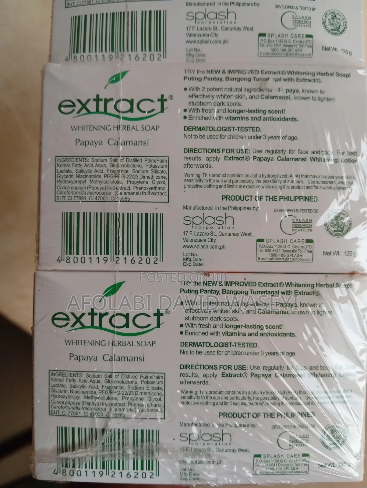 Extract Whitening Herbal Soap