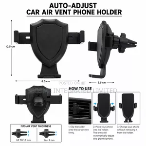 Auto-Adjust Car Air Vent Smartphone Holder –