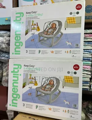 Ingenuity Keep Cozy Baby Bouncer – 3-in-1 Grow-With-Me Rocking Seat