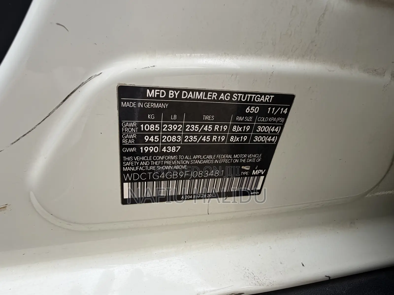 Mercedes-Benz GLA 250 2015 White