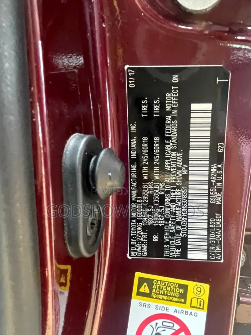 Toyota Highlander 2017 Red