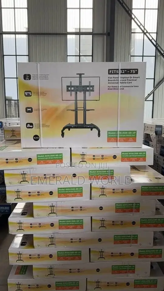 Adjustable TV Cart 32”-75”