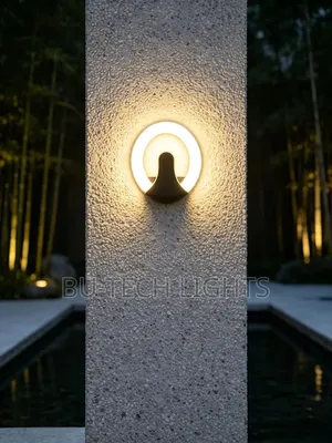 Round Modern Outdoor Wall Light