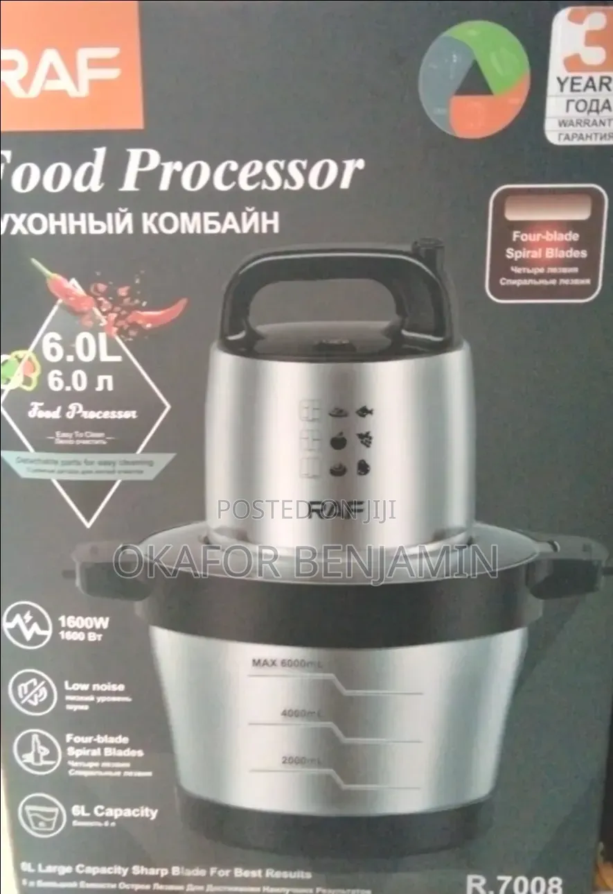 High Quality Food Processor 6 Liters
