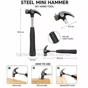 Steel Mini Claw Hammer With Non-Slip Rubber Handle