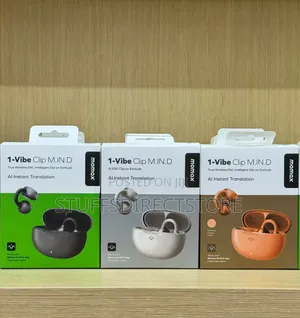 MOMAX 1-Vibe Clip M.IN.D AI ENC Clip-on Earbuds