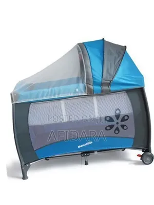 Premium Baby Play Yard Cot With Canopy – Foldable & Portable