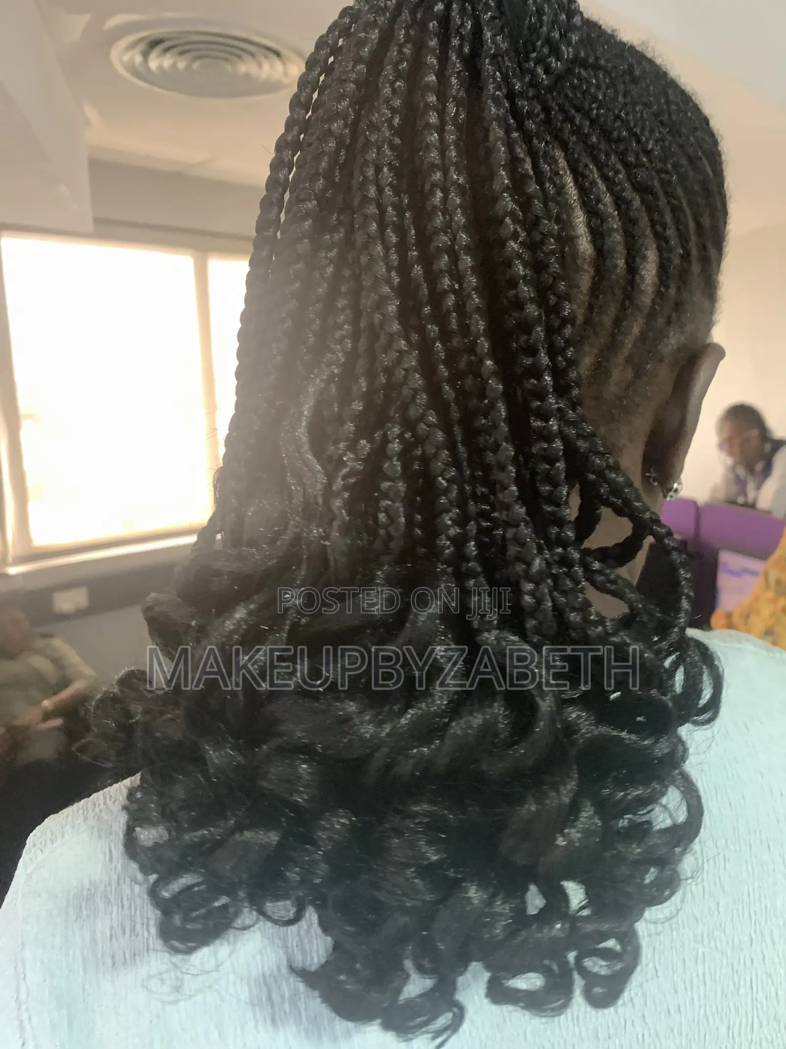 Short Curly Braided Ponytail