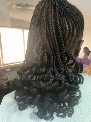 Short Curly Braided Ponytail