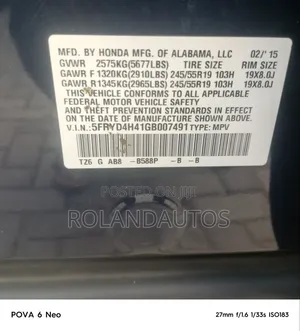 Acura MDX 2015 Blue