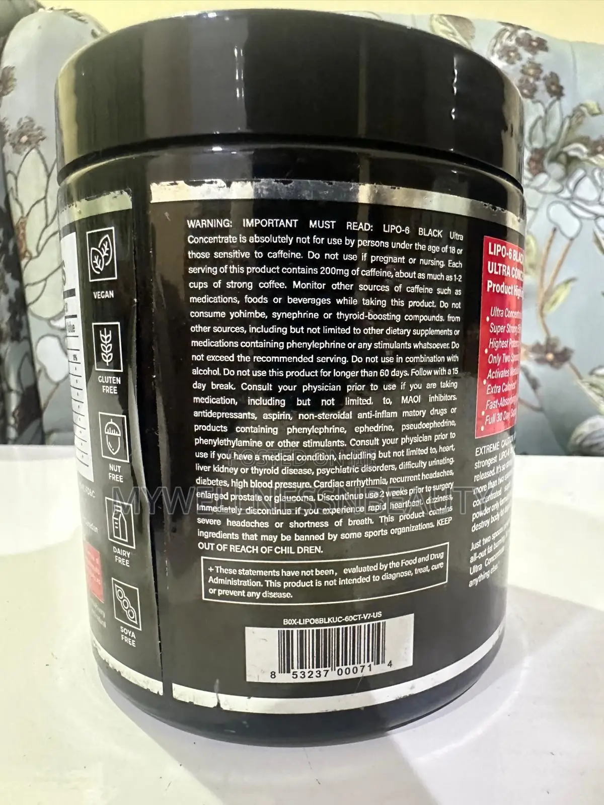 Original Nutrex Lipo6 Black -Fat Destroyer