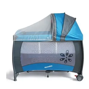 2-in-1 Baby Foldable Cot & Play Yard With Canopy – Perfect for Babies