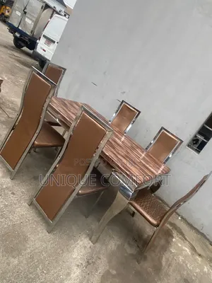 Imported Executive 6 Seaters Marble Top Dining Set