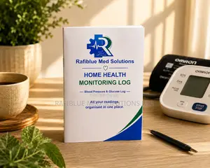 Home Health Monitoring Log | Blood Pressure & Glucose Record Book
