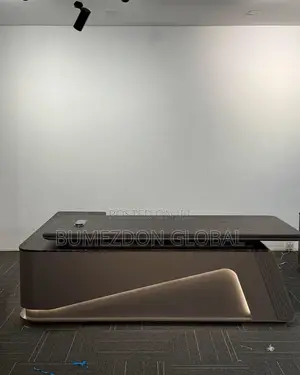 Luxury Executive Office Desk With LED Accent Design