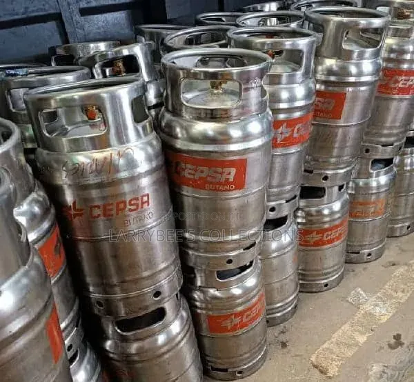 Silver Gas Cylinder
