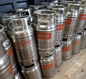 Silver Gas Cylinder