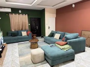 7 Seater Couch, 4by6 Bedframe, Dinning Set, TV Console