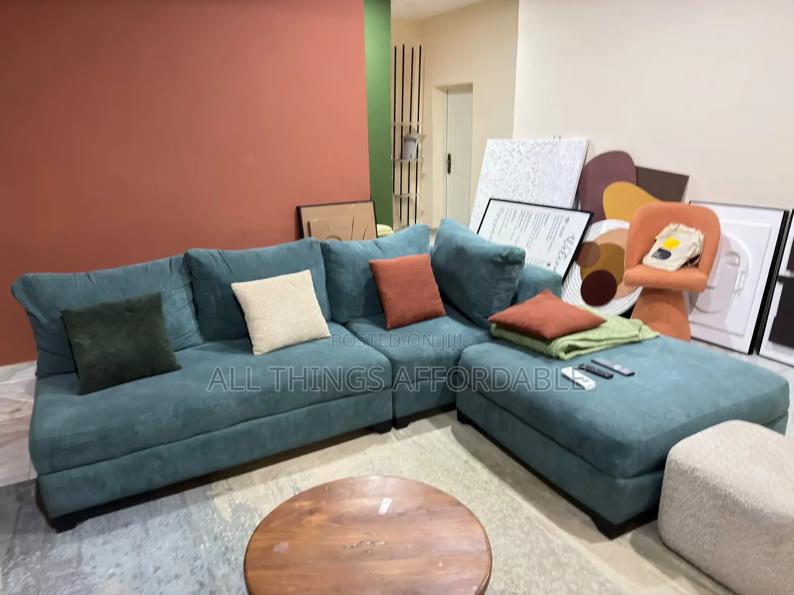 7 Seater Couch, 4by6 Bedframe, Dinning Set, TV Console