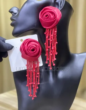 Beaded Flower Earring