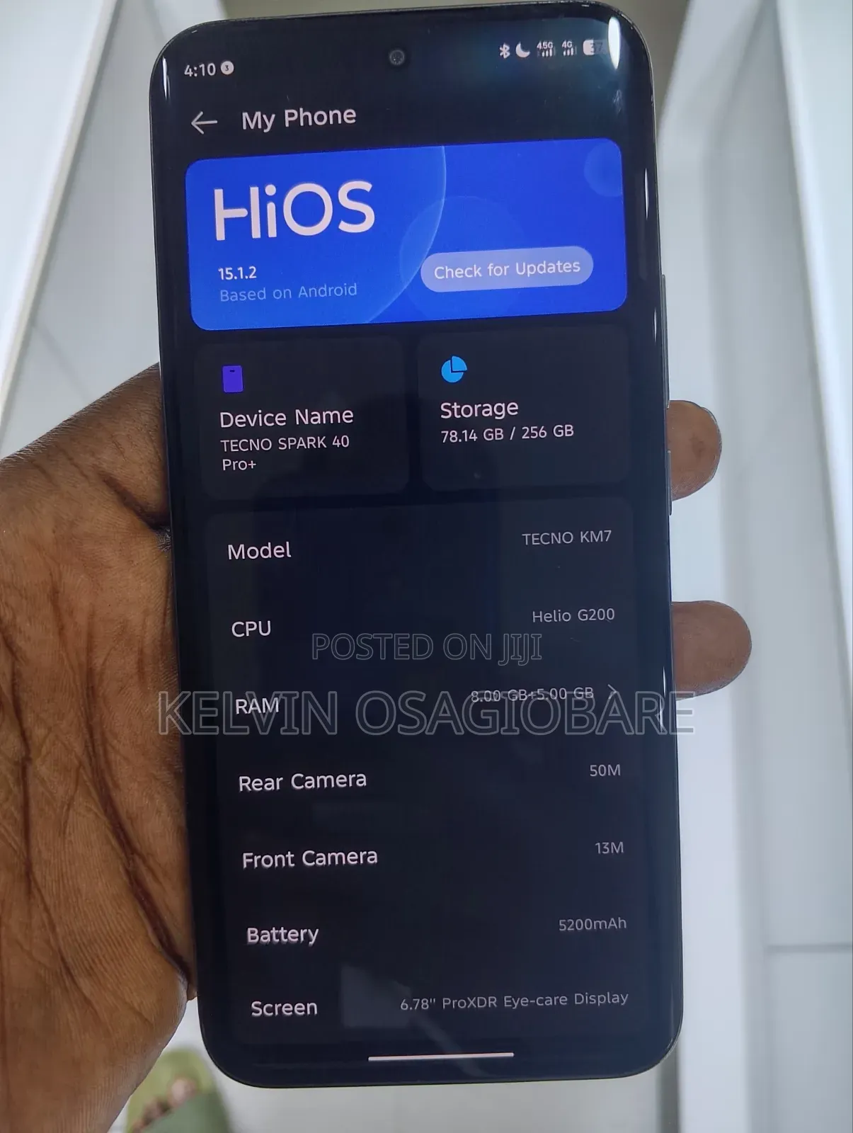 Tecno Spark 40 Pro+ 256 GB Gray