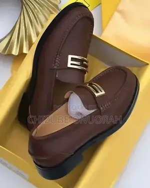 Men’s Leather Loafers With Gold Buckle | Brown | Black
