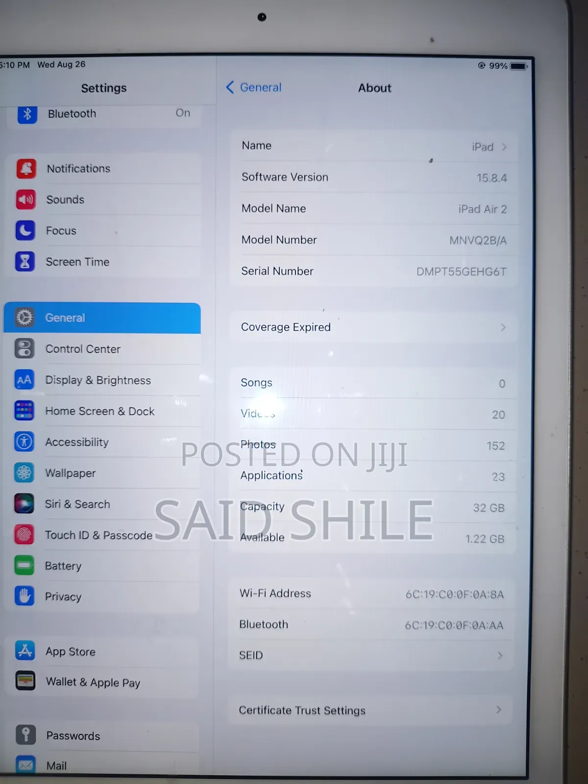 Apple iPad Air 2 32 GB Gray
