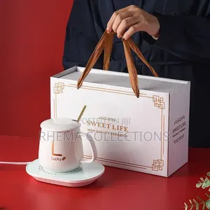 Electric Heating Pad With Mug With Tea Spoon(comes in a Box as Seen)