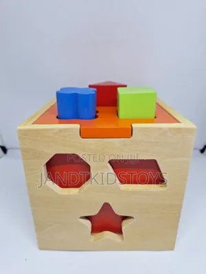 Wooden Shape Sorter Box