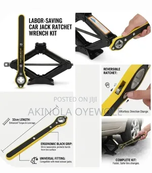 Universal Labor-Saving Car Jack Ratchet Wrench–Easy Tire ChangeTool
