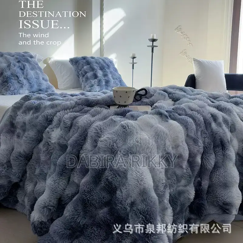 Fluffy Blanket Big Size With Pillow Case Pair