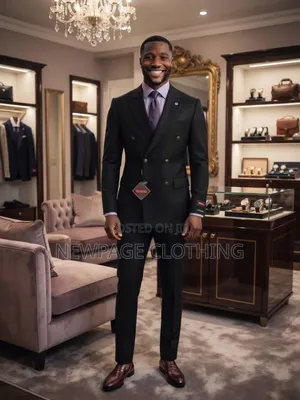 Upgrade Your Look With a Black Double-Breasted Suit 🔥