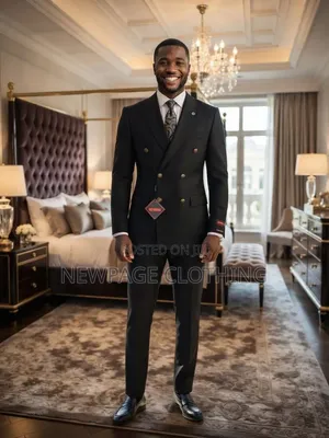 Black Double-Breasted Suit for Your Next Big Occasion