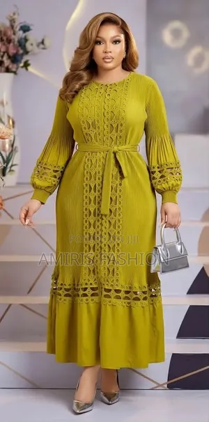 Luxury Beautiful Gown With Belt