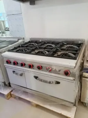 Industrial 6burners Gas Cooker With Oven Is Available for Sales ✅