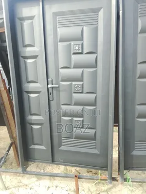 4ft by 7ft Double Plate Security Door With Side Panel