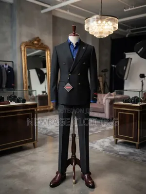 Black Double-Breasted Suit — The Definition of Sharp