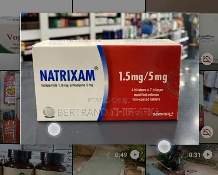 NATRIXAM 1.5mg/5mg (Indapamide/Amlodipine)