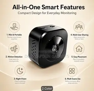 Wireless Security WiFi Camera  With 360° Pan-Real-Time Monitoring,