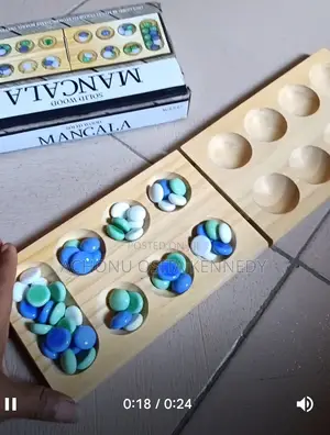 Solid Wood Folding Mancala Game ( Ayò Ọlọpọn in Yoruba,Ncho in Ibo