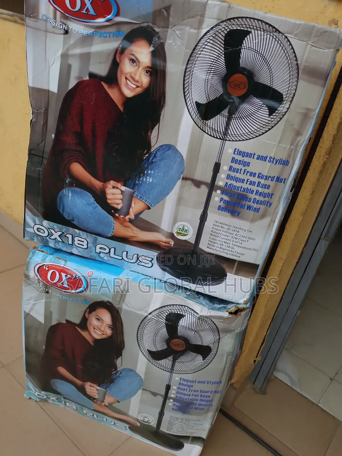 Super Durable Floor Standing Ox 18inch Fan