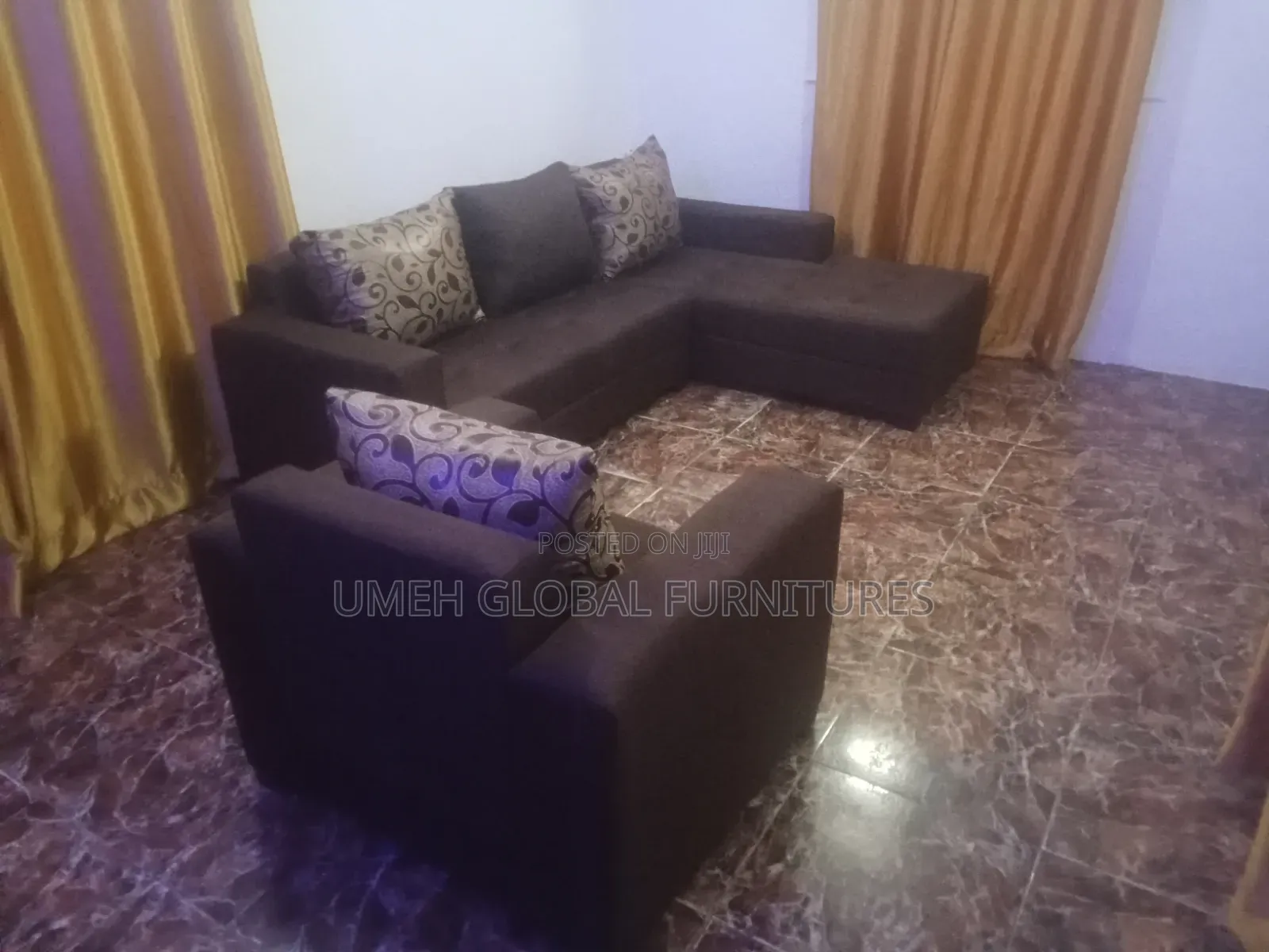 L Shape Sofa With Additional Single