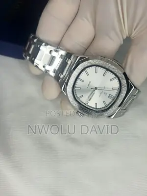 POEDAGAR Luxury Men’s Watch – Silver (White Dial)