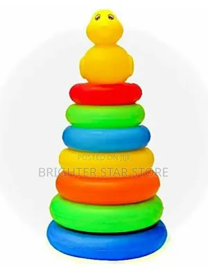 Stacking Toys Rainbow Duck Stacking Tower Puzzle Toys (Randomly Color)