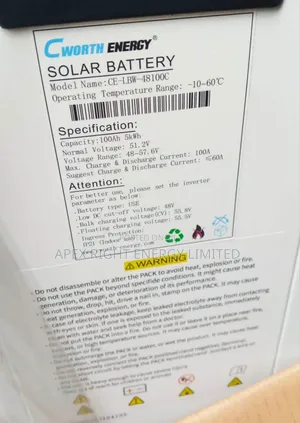 5kwh Cworth Lithium Battery 8-Years Warranty