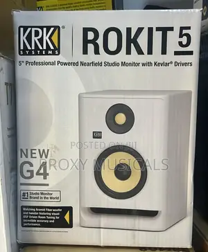 KRK Rokit 5 G4 Studio Monitor White Color