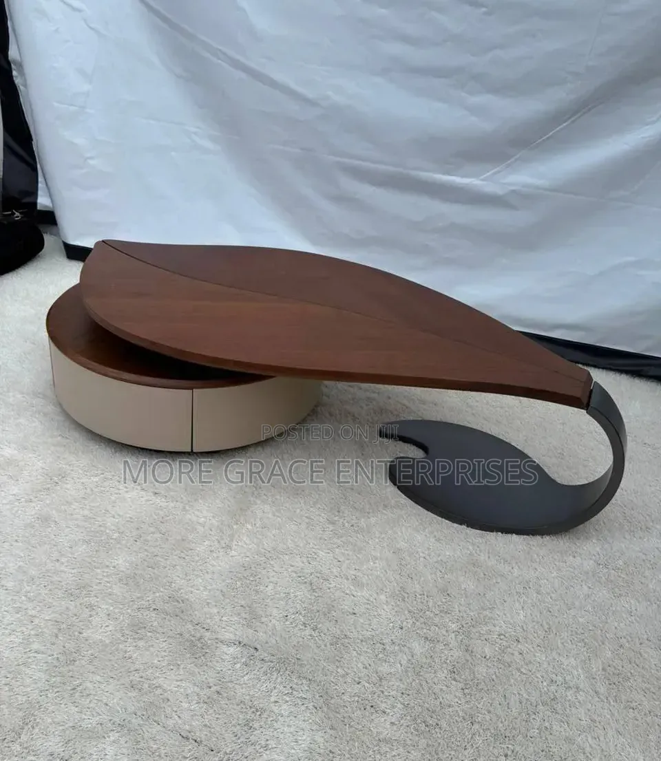 Designer Leaf-Shaped Center Table